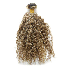 Ms Fenda 100% Virgin Malaysian Human Hair 3B 3C S-Curly Piano Color P4/27 Weaving Wefts